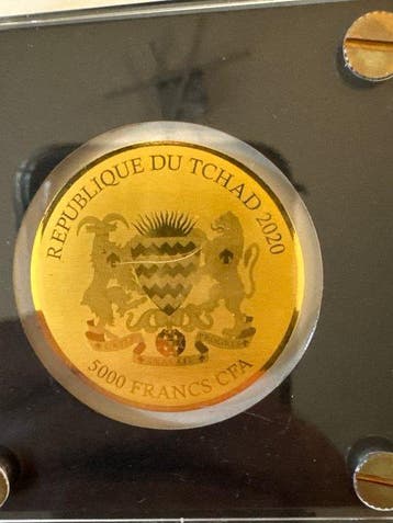 Tchad. 5000 Francs Polare Zone 1/200 Oz (.999) (Sans prix de