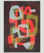 Ronald Hunter - Fractured orange neon and black