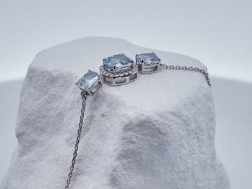 Zonder minimumprijs - Armband - 14 karaat Witgoud - 2.24ct., Nieuw