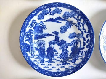 Bord (6) - Geishas - Porselein, Antiek en Kunst