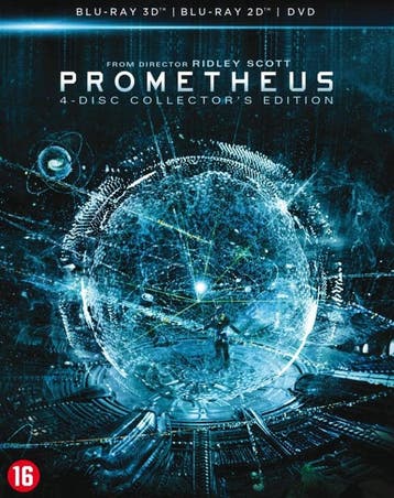 Prometheus 2D 3D en dvd (blu-ray tweedehands film), Ophalen of Verzenden