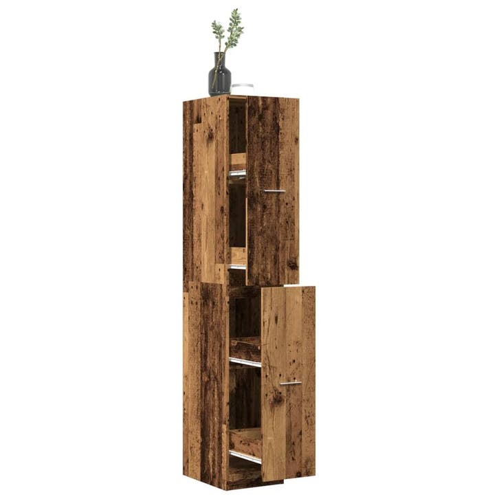 vidaXL Apothekerskast 30x41x174,5 cm bewerkt hout oud, Huis en Inrichting, Kasten | Overige, Nieuw, Verzenden