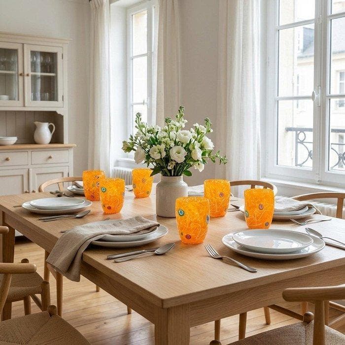 Drinkservies (6) - Glas - Bicchieri Murano, Antiek en Kunst, Antiek | Glaswerk en Kristal