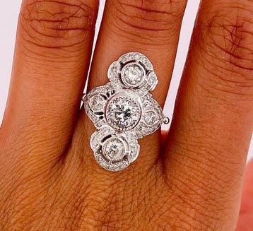 Bague Platine Diamant (Naturelle) - Diamant