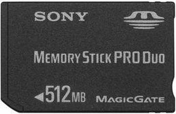 Sony Memory Stick Pro Duo 512MB MagicGate Zwart/Blauw/Wit, Consoles de jeu & Jeux vidéo, Ophalen of Verzenden