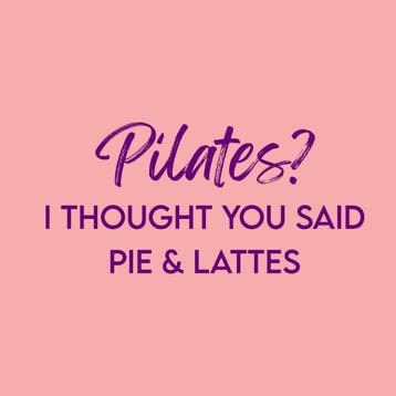Homebound Tegeltje pilates or pie & lattes, Ophalen of Verzenden