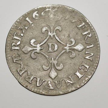 France. Louis XIV (1643-1715). 4 Sols 1677-D, Vimy (Sans