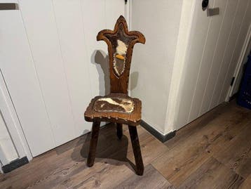 Kruk - Eik - Koeienhuid stoel