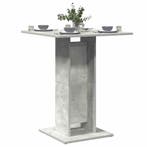 vidaXL Bistrotafel 60x60x75 cm bewerkt hout betongrijs, Verzenden