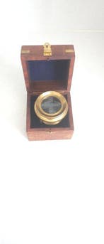 Maritieme objecten - Hout, Messing, Metaal- loupe - GEEN