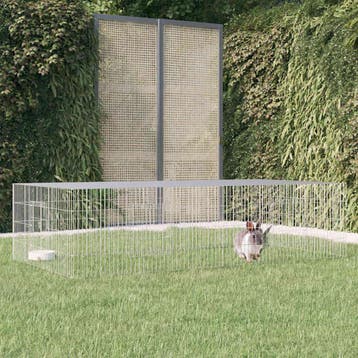 vidaXL Konijnenkooi met 2 panelen 220x110x55 cm, Animaux & Accessoires, Verzenden
