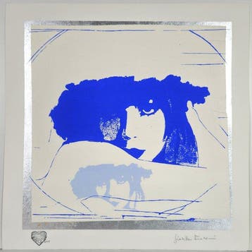 Giosetta Fioroni (1932) - Doppio liberty blue e Azzurro