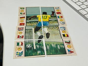 1970 Saraiva Brazil 1970 Pelé Pelé 1000th Goal Brasil, Verzamelen, Nieuw