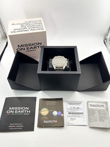 Omega x Swatch - MoonSwatch  Mission on Earth “Desert” -, Bijoux, Sacs & Beauté