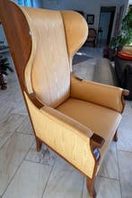 Biedermeier Stil - Fauteuil - fauteuil à oreilles - Bois,