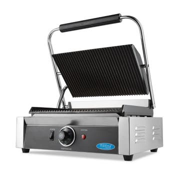 Contactgrill - Gegroefd - Enkele Grillplaat - 33,5 cm -, Articles professionnels, Verzenden