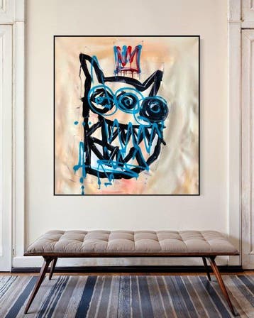 Timo Wedell - Splattered Sovereign - XL- Basquiat Style