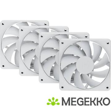 Hyte FA12 120mm PWM Fan 4 Pack [SNOW WHITE], Verzenden