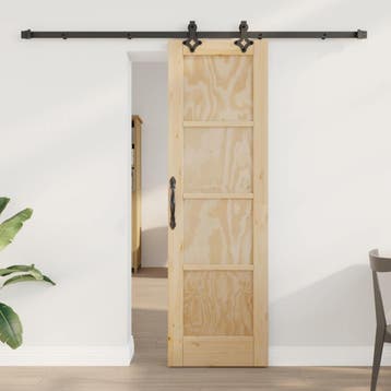 vidaXL Schuifdeur ORKDAL 61 x 198,5 cm Massief grenenhout, Verzenden, Nieuw