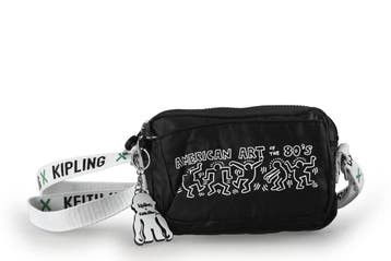 Kipling Schoudertas Zwart, Handtassen en Accessoires, Tassen | Damestassen, Verzenden, Zo goed als nieuw, Zwart