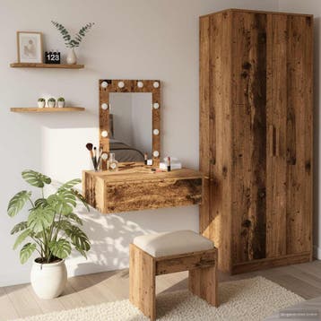 vidaXL Kaptafel Bruin 60 x 40 x 70 cm Bewerkt hout, Verzenden, Nieuw