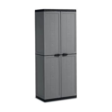 Kis Jolly hoge kunststof kast 68x39x166 cm donkergrijs/zwart, Ophalen of Verzenden