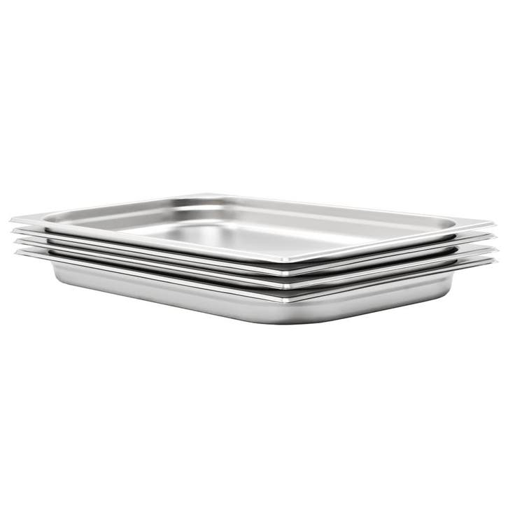 vidaXL Gastronormbakken 4 st GN 1/1 40 mm roestvrij staal, Antiquités & Art, Antiquités | Ustensiles de cuisine, Envoi