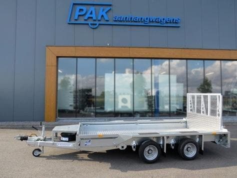 Ifor Williams machinetransporter GX126: Op voorraad!, Auto diversen, Aanhangers en Bagagewagens, Nieuw, Ophalen of Verzenden