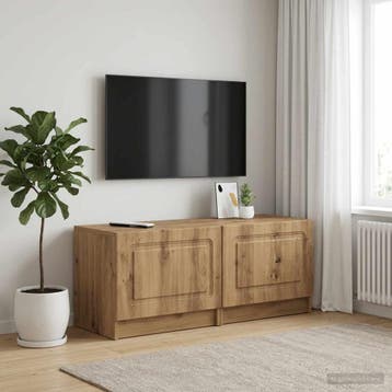 vidaXL Tv-meubel Artisanaal eiken Bewerkt hout, Verzenden, Nieuw