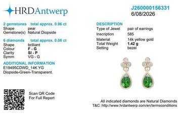 Ensemble de bijoux 2 pièces - 14 carats Or jaune - 1.75ct.