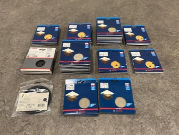Veiling - Bosch schuurnetten- en schijven ø125mm set 36-del
