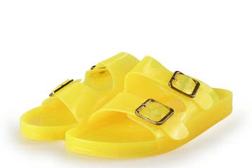 Colors of California Slippers in maat 38 Geel, Kleding | Dames, Schoenen, Slippers, Verzenden, Geel, Zo goed als nieuw