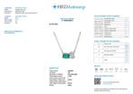 Collier - 14 carats Or jaune - 0.91ct. tw. Émeraude -