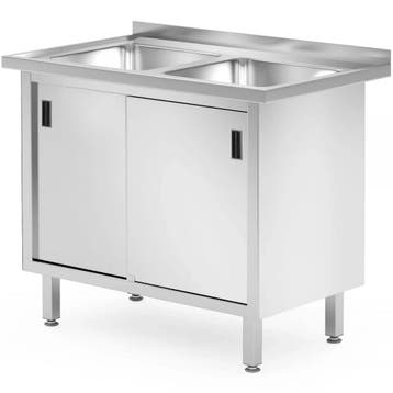 Spoeltafel | ProfiLine | RVS | 2 Spoelbakken (Midden) |, Verzenden, Nieuw in verpakking
