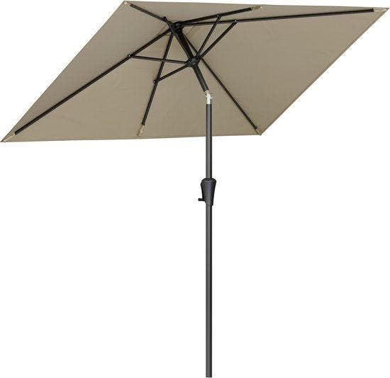 2dekans | LifeGoods Parasol - Tuin - 210x140cm - 30°, Tuin en Terras, Parasols, Ophalen of Verzenden