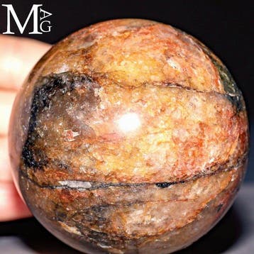 UNIEK !!! Hematoïde kwarts met opvallende metallische
