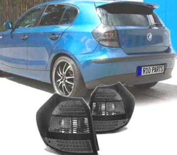 FEUX ARRIÈRE BMW SÉRIE 1 E87 04-07 LED FOND CHROMÉ FUMÉ, Verzenden