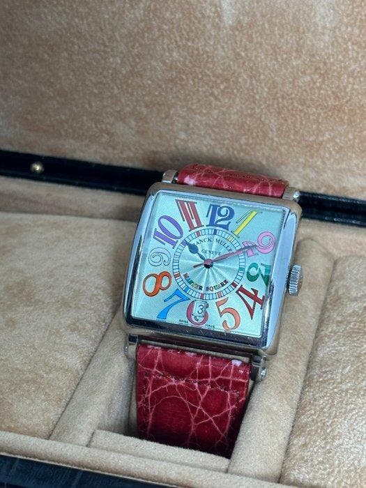 Franck Muller - Master Square Color Dreams - 6000 H SC DT -, Handtassen en Accessoires, Horloges | Heren