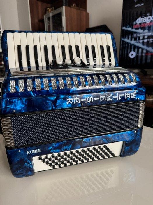 Weltmeister - Weltmeister Rubin - - Accordeon - Duitsland -, Musique & Instruments, Instruments à vent | Flûtes à bec