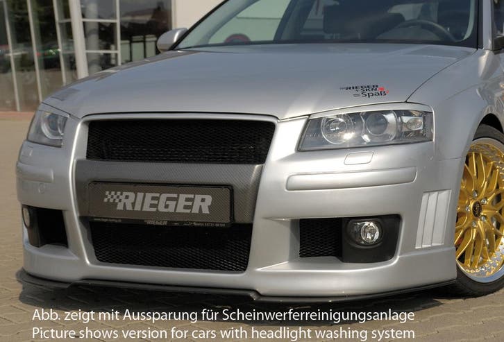 Rieger bumper | geschikt voor Audi A3 8P 2003-2005 3D | ABS, Autos : Pièces & Accessoires, Carrosserie & Tôlerie, Envoi