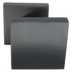 Voordeurknop BASICS BSQ60V vast op rozet PVD gunmetal