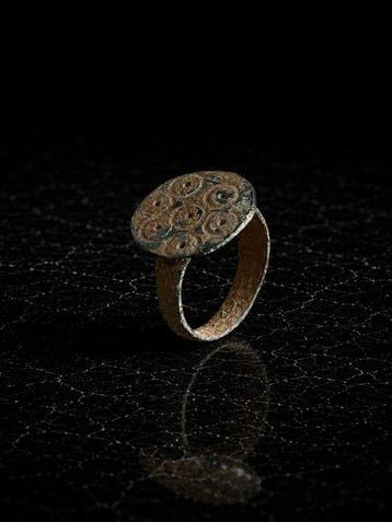Laat-Romeins / Vroeg-Byzantijns Brons Ring - 4e tot 7e eeuw