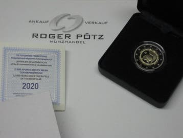 2 Euro Griechenland 2020 Pp Thermopylae, Verzenden