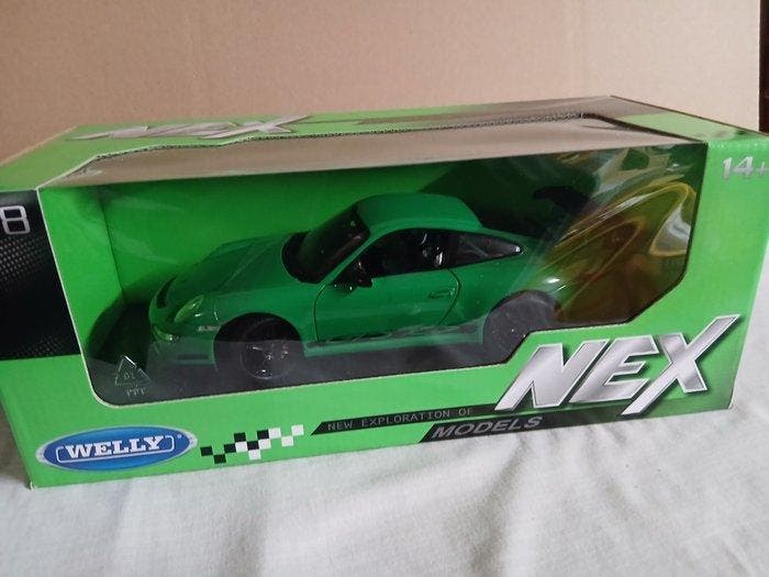 Welly 1:18 - Modelauto - Porsche 911 GT3 RS, Hobby en Vrije tijd, Modelauto's | 1:5 tot 1:12
