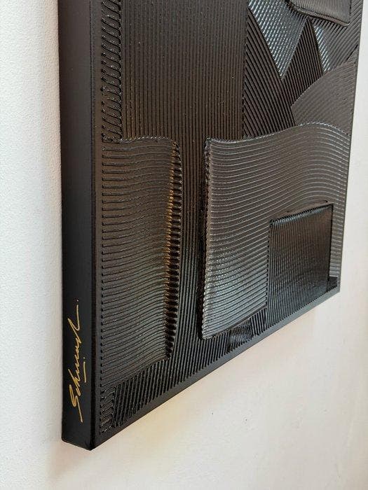 Sarah Schwarzl - Frequency VANDYKE BROWN (Frame included), Antiquités & Art, Art | Peinture | Moderne