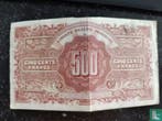 Frankrijk 500 Francs  - 1944, Postzegels en Munten, Verzenden, Frankrijk, Los biljet