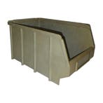 Magazijnbak 245x150x125 mm grijs kunststof gebruikt, Ophalen of Verzenden