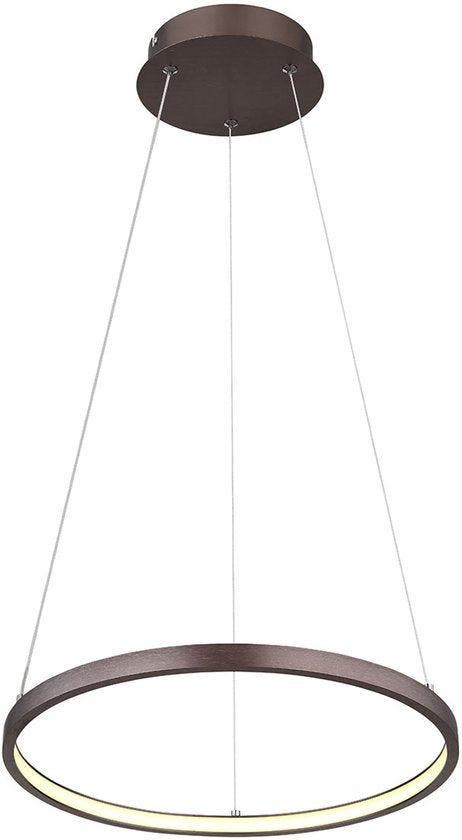 2dekans | Globo - hanglamp - Ralph - bruin - metaal - Ø 39cm, Huis en Inrichting, Lampen | Overige, Ophalen of Verzenden
