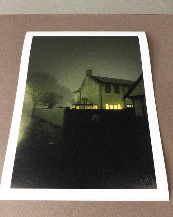 Andre Lichtenberg - Fog, Green Night, Antiek en Kunst, Kunst | Designobjecten