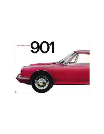1963 PORSCHE 901 BROCHURE DUITS, Nieuw